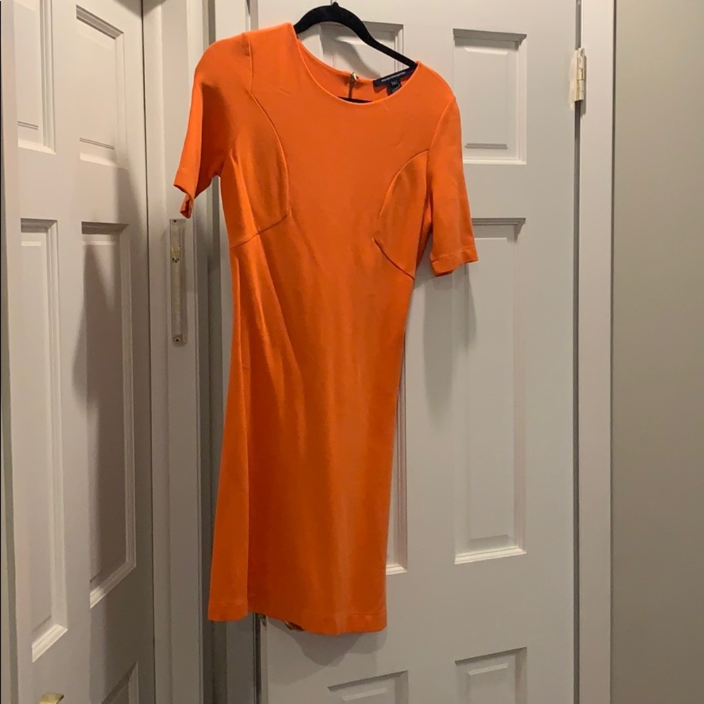French Connection size 6 orange dress